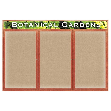 United Visual Products Open Faced Traditional Rounded Corkboard UV642ARC-SATIN-PEARL